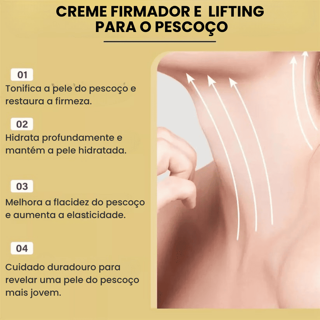 Firming 4 em 1 - Creme Firmador e Lifting para pescoço