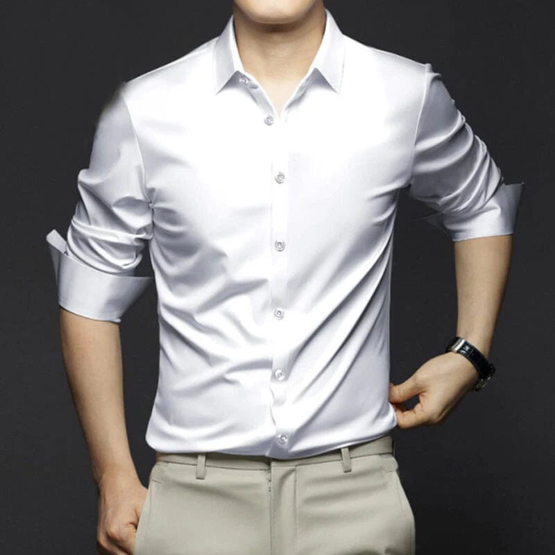 Camisa Social - Seda em Gelo