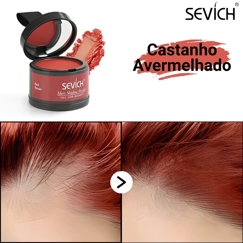 Pó Maquiagem p/ Cabelo a prova D'água
