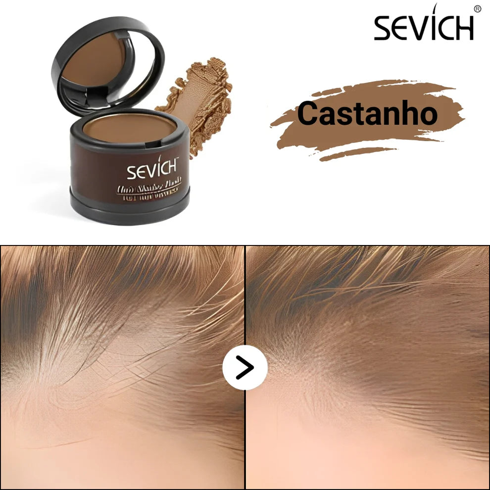 Pó Maquiagem p/ Cabelo a prova D'água