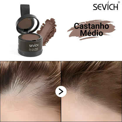 Pó Maquiagem p/ Cabelo a prova D'água