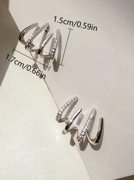 Brincos Quatro Pontas - Folheado a Ouro 18k