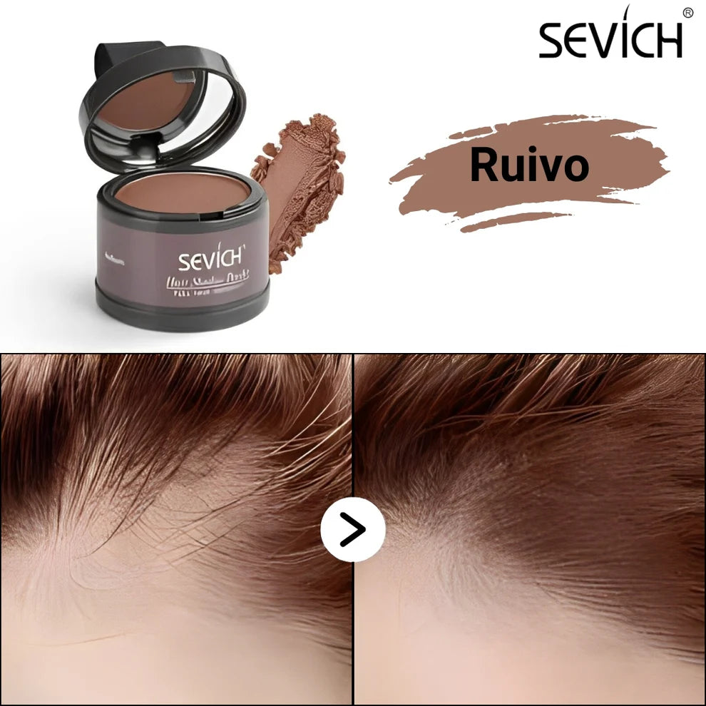 Pó Maquiagem p/ Cabelo a prova D'água