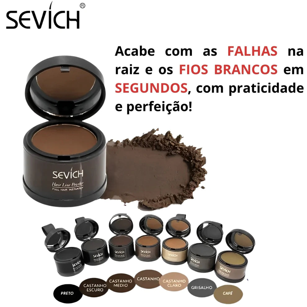 Pó Maquiagem p/ Cabelo a prova D'água