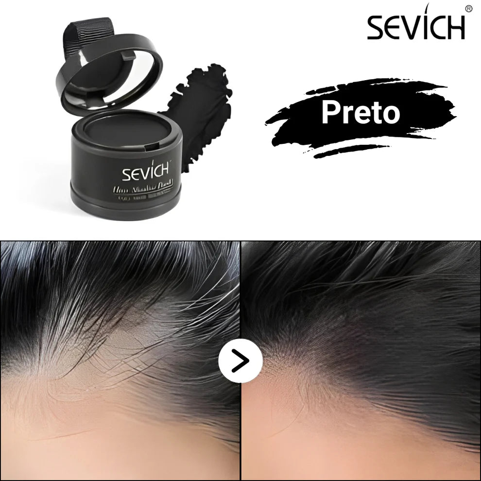 Pó Maquiagem p/ Cabelo a prova D'água