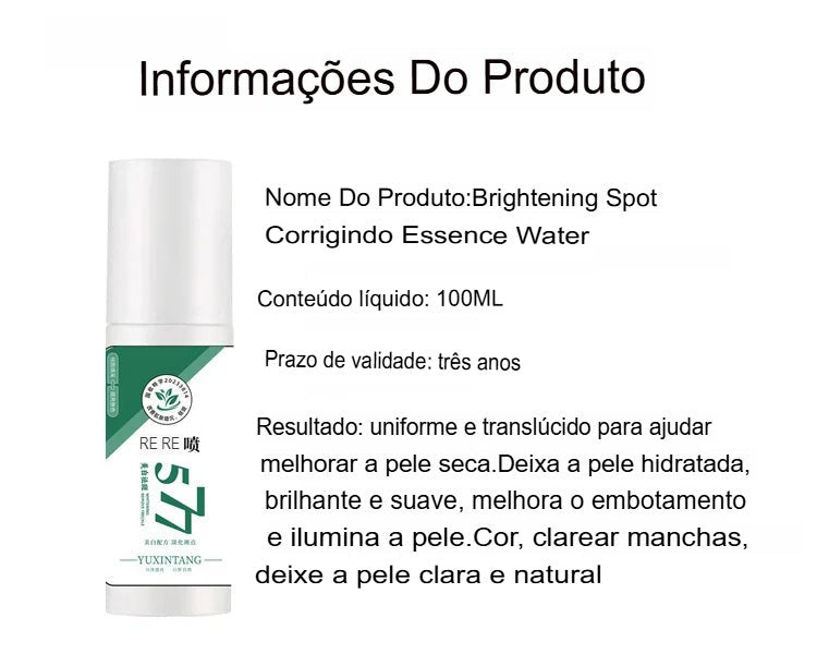 Spray Clareador de Manchas de Sol, Idade e Melasma +Brindes +Frete GRÁTIS!