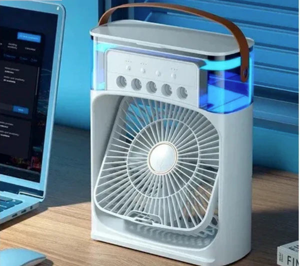 Ventilador, Umidificador, Climatizador e Aromatizante - 4 em 1