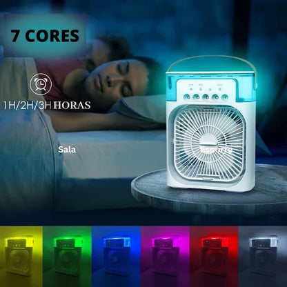 Ventilador, Umidificador, Climatizador e Aromatizante - 4 em 1