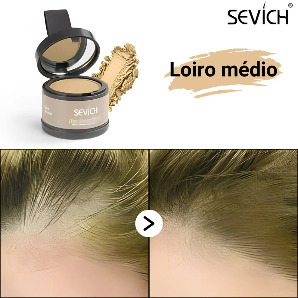 Pó Maquiagem p/ Cabelo a prova D'água